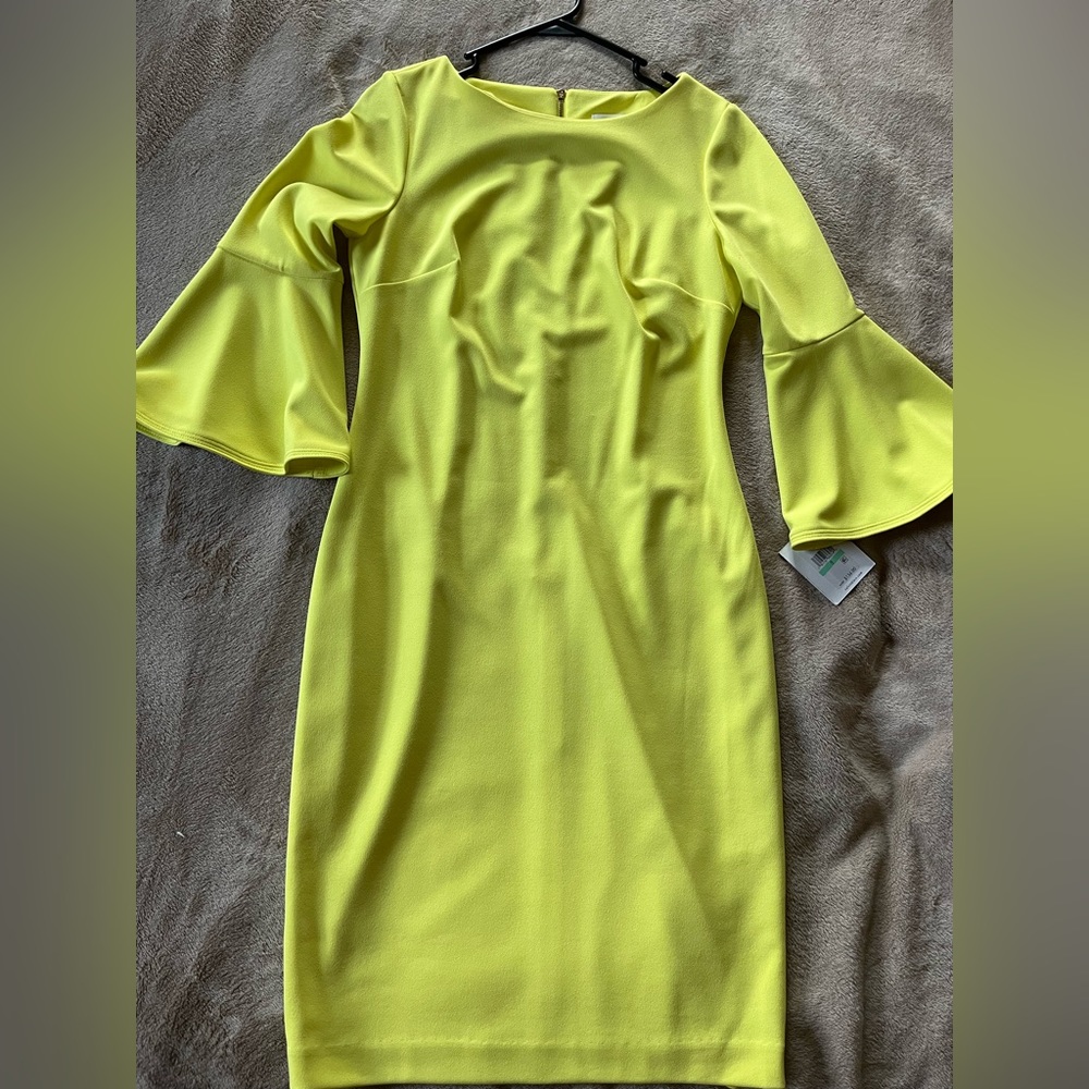 Calvin Klein Neon Yellow Dress *NWT*